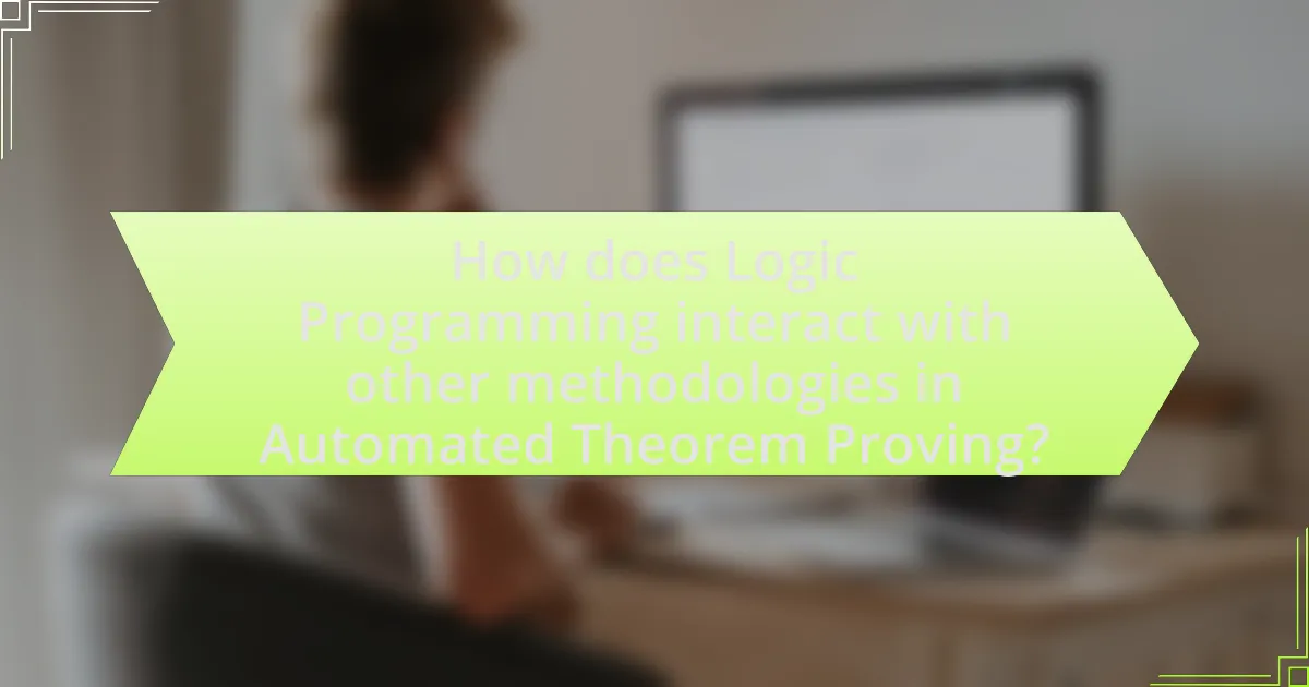 How does Logic Programming interact with other methodologies in Automated Theorem Proving?
